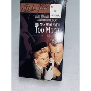 The Man Who Knew Too Much VHS '84 Jimmy Stewart Doris Day Hitchcock Thriller NEW